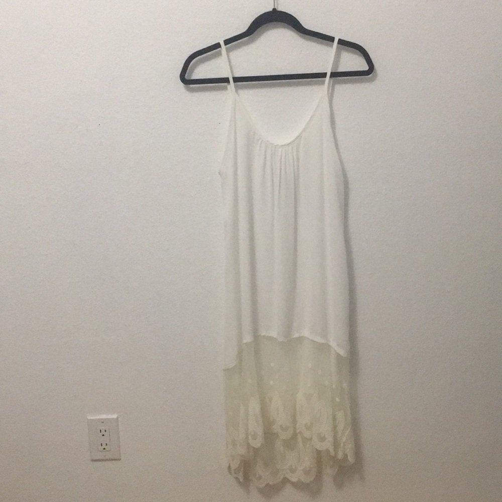 White Lace Dress Slip